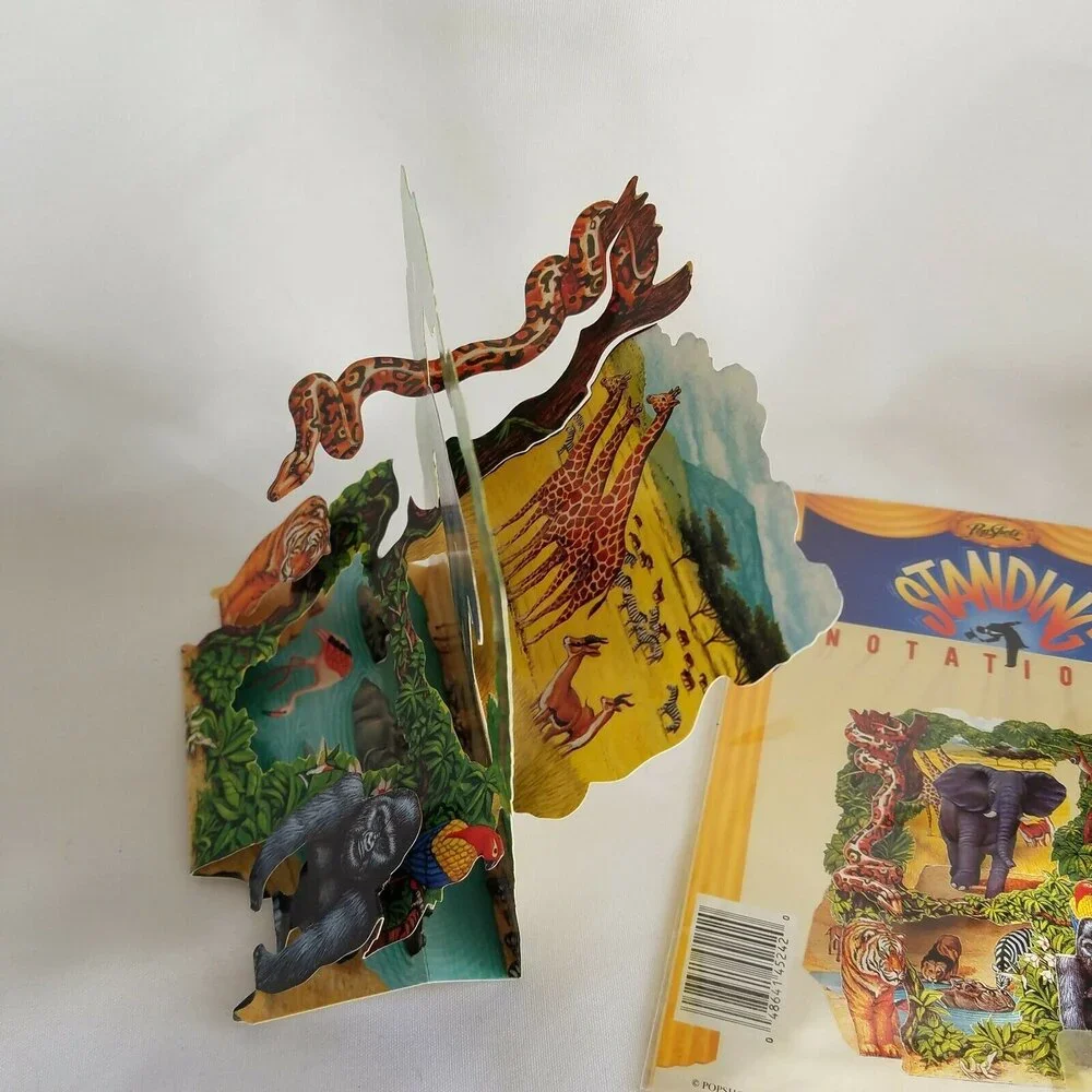 PopShots Standing Notations Jungle 3D Pop Up Greeting Card